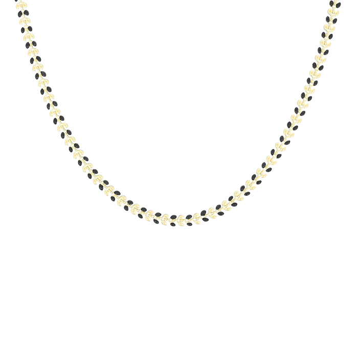 oozoo Goudkleurige ketting met blaadjes