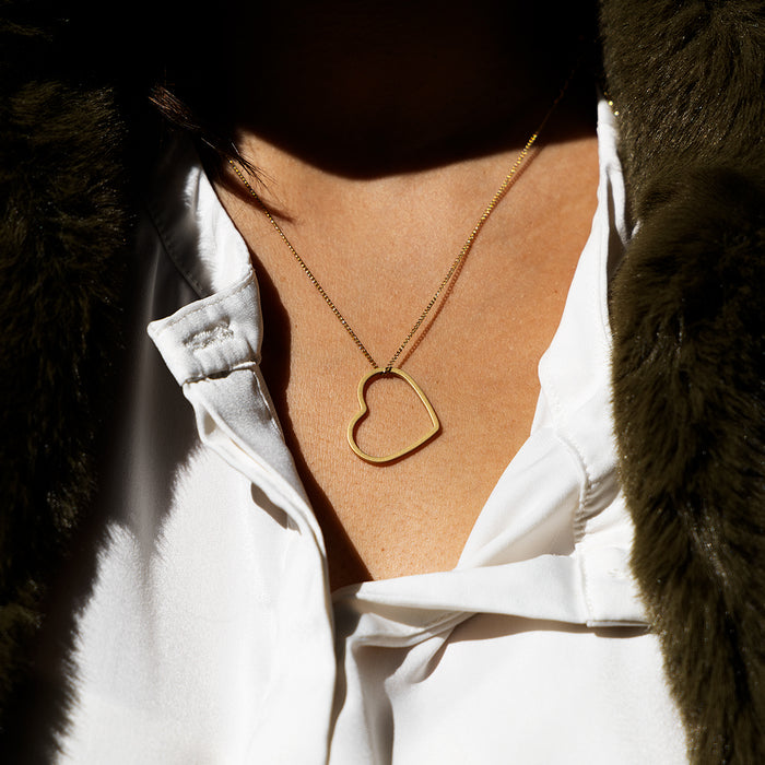 Oozoo Goudkleurige Ketting Met Een Hart