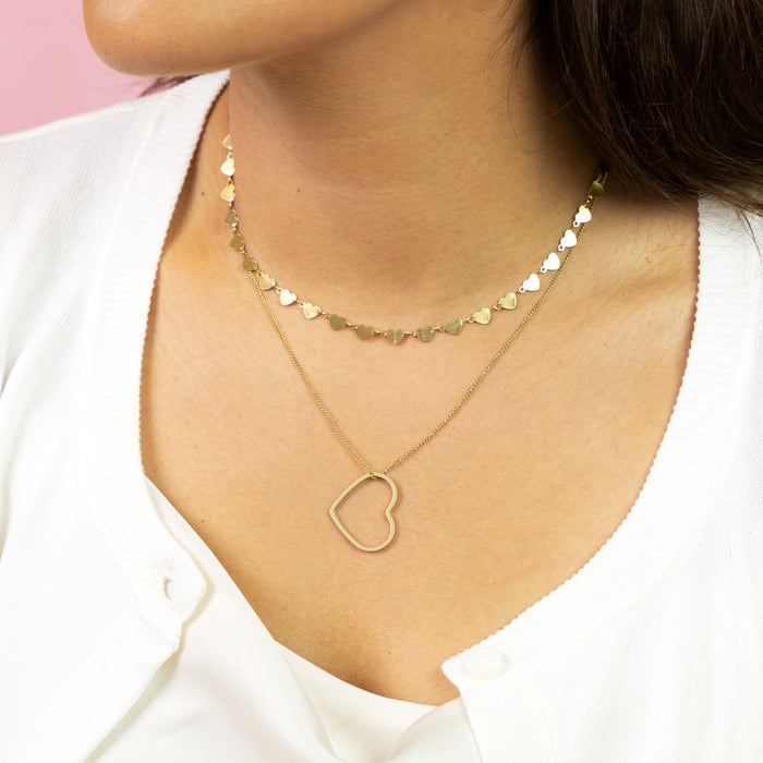 Oozoo Goudkleurige Ketting Met Een Hart