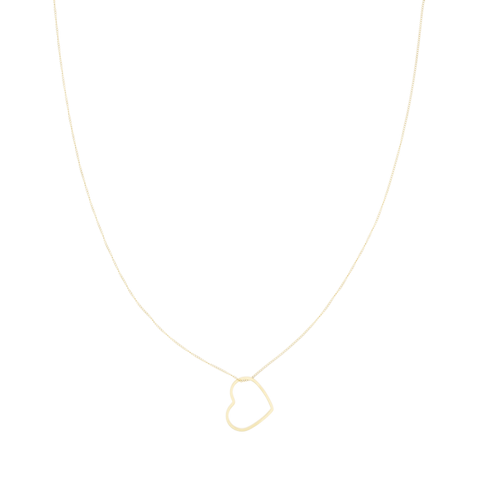 oozoo Goudkleurige ketting met een hart
