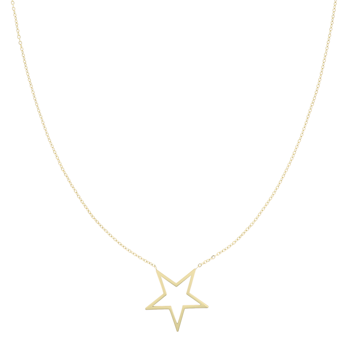 Oozoo Goudkleurige Ketting Met Grote Ster