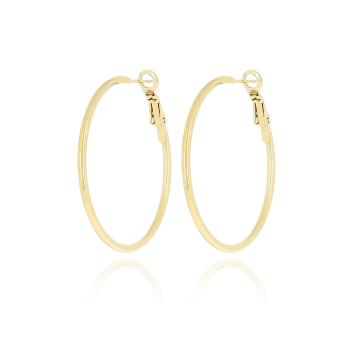 oozoo Goudkleurige klassieke oorringen