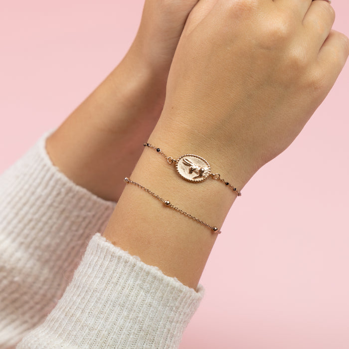 Oozoo Rosé Goudkleurige Armband Met Haas