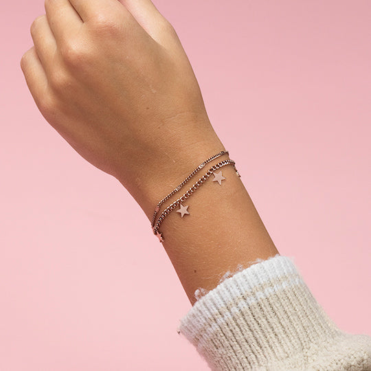 Oozoo Rosé Kleurige Armband Met Klassiek Detail