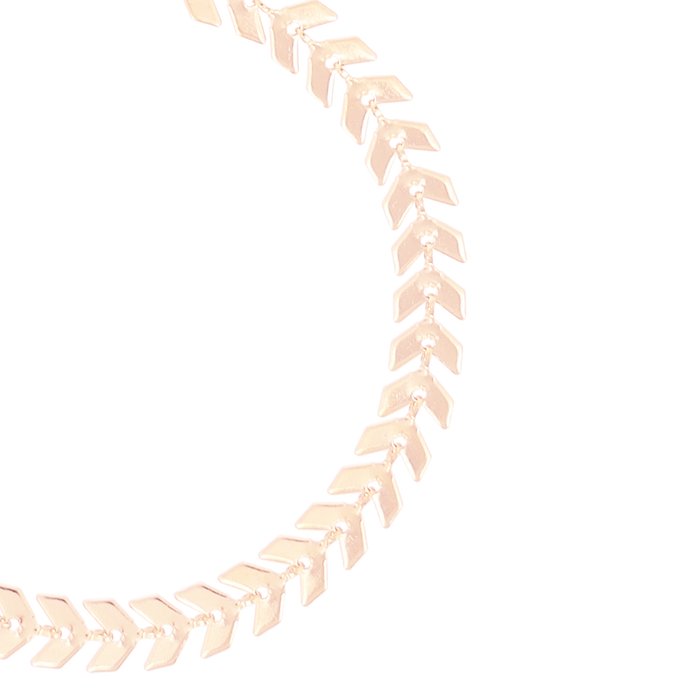 Oozoo Rosé Kleurige Armband Met V-schakel