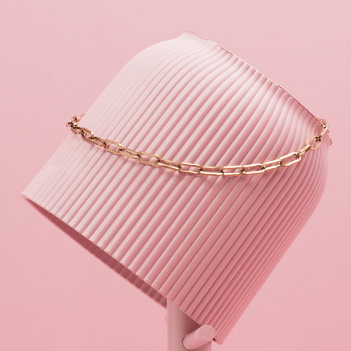 Oozoo Rosé Kleurige Ketting Met Grove Schakels