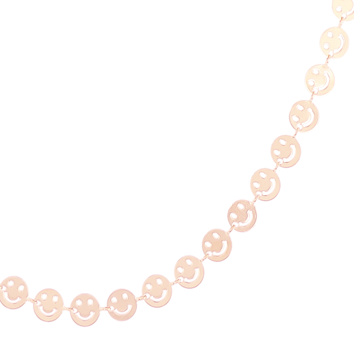 Oozoo Rosé Kleurige Ketting Met Smileys