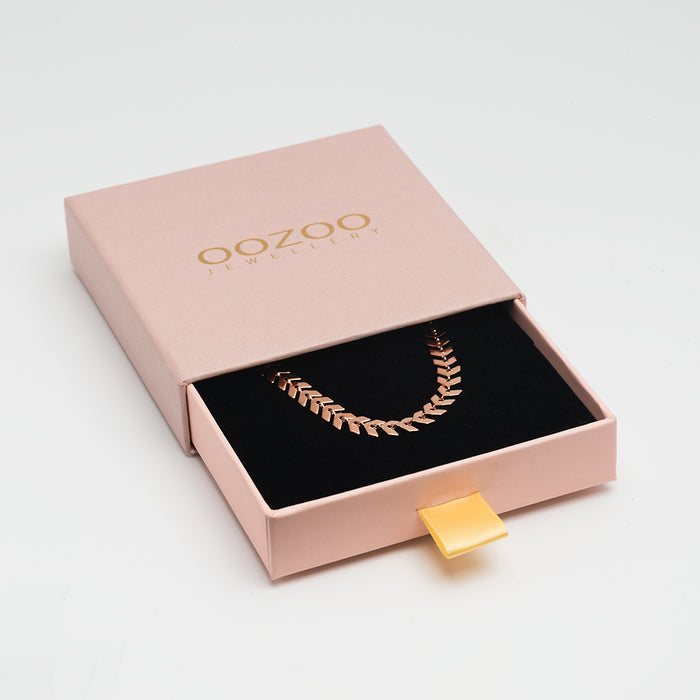 Oozoo Rosé Kleurige Ketting Met V-schakel