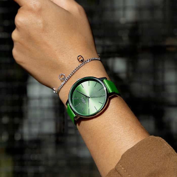 Oozoo Zilverkleurige Armband Met Appels