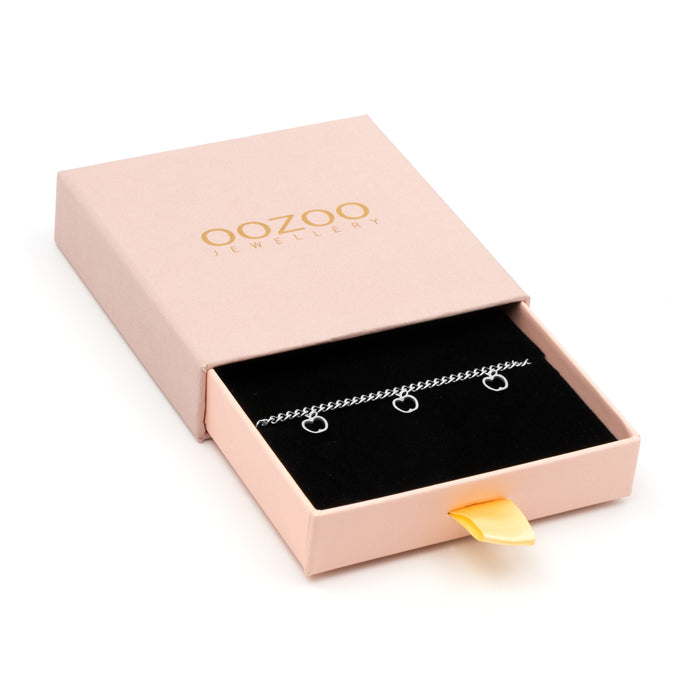 Oozoo Zilverkleurige Armband Met Appels