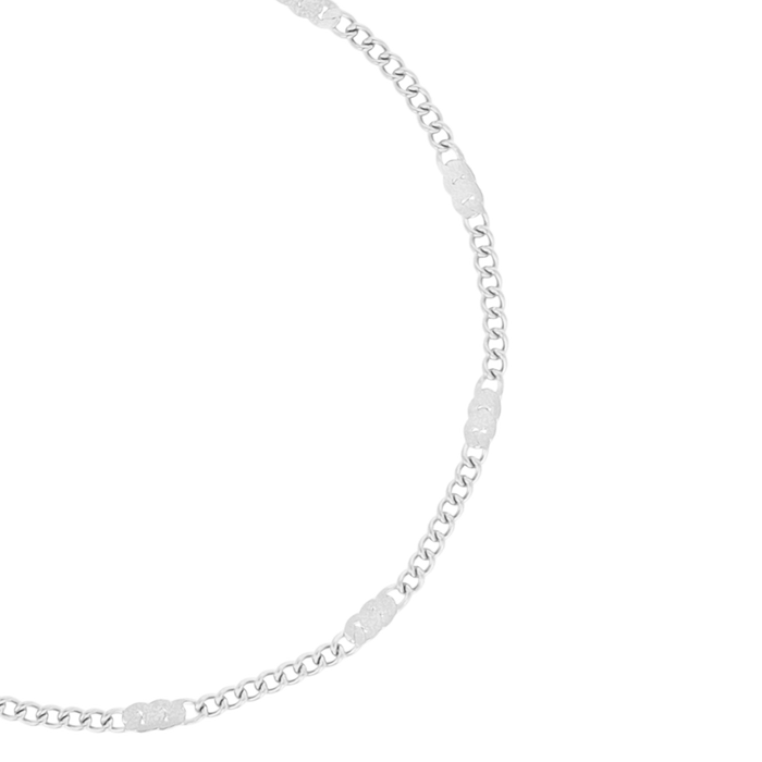 Oozoo Zilverkleurige Armband Met Klassiek Detail