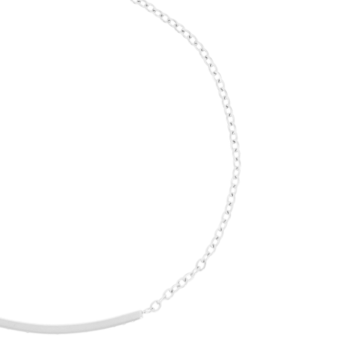 Oozoo Zilverkleurige Armband Met Strass Steentjes