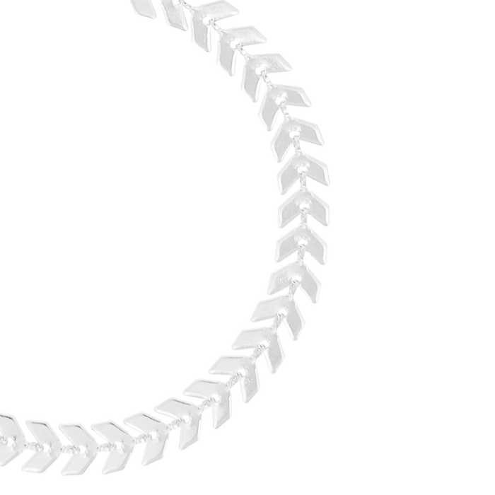 Oozoo Zilverkleurige Armband Met V-schakel