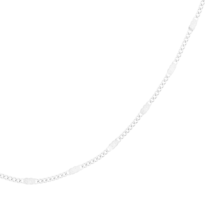 Oozoo Zilverkleurige Ketting Met Klassiek Detail