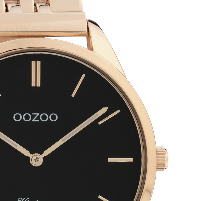 Oozoo Rose Gold Coloured OOZOO Watch With Stainless Steel Bracelet - C9989