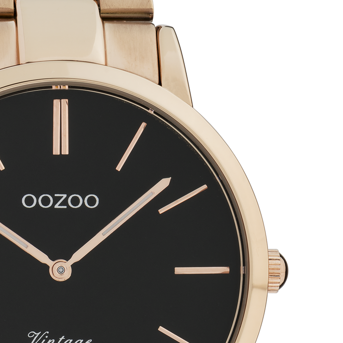 Oozoo Rose Gold Coloured OOZOO Watch With Stainless Steel Bracelet - C20024