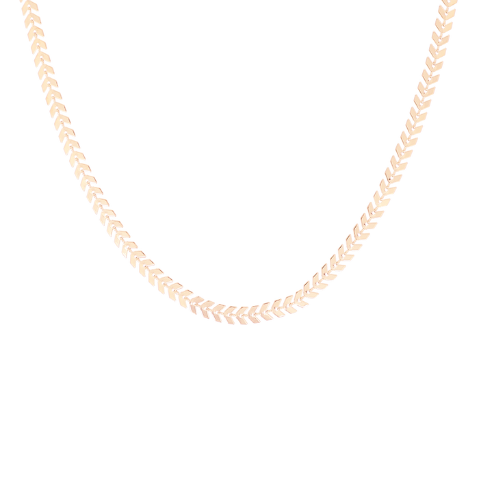 Oozoo Rosé Kleurige Armband + Ketting Set Met V-schakel