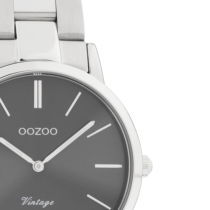 Oozoo Silver Coloured OOZOO Watch With Stainless Steel Bracelet - C20042