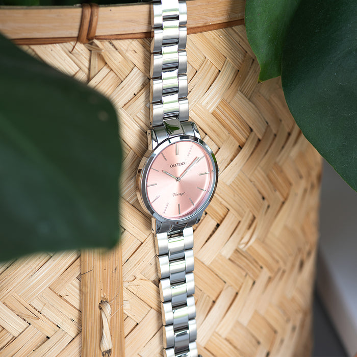 Oozoo Silver Coloured OOZOO Watch With Stainless Steel Bracelet - C20028