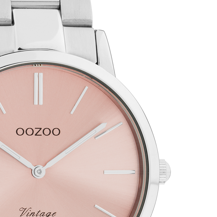 Oozoo Silver Coloured OOZOO Watch With Stainless Steel Bracelet - C20028