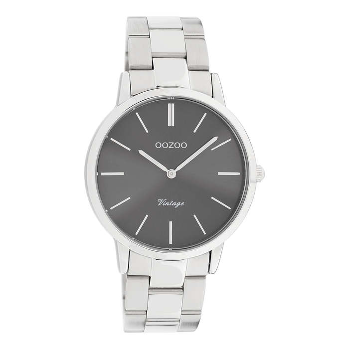 oozoo Silver coloured OOZOO watch with stainless steel bracelet - C20030