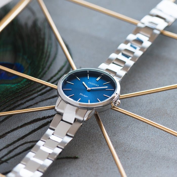 Oozoo Silver Coloured OOZOO Watch With Stainless Steel Bracelet - C20041