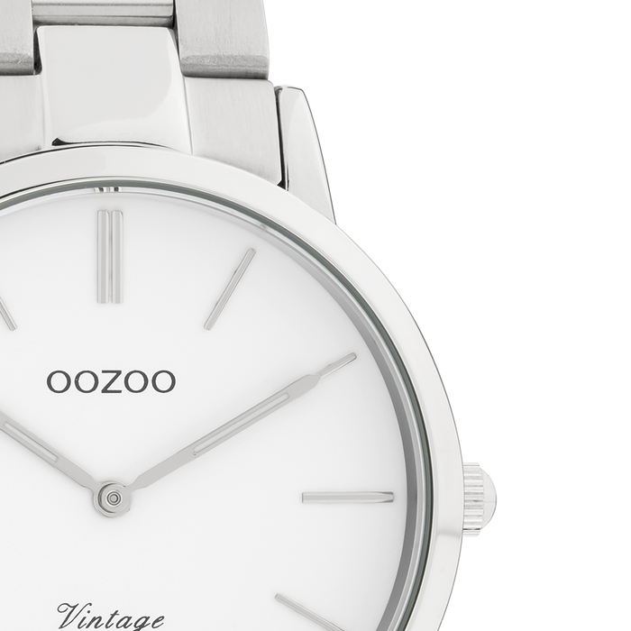Oozoo Silver Coloured OOZOO Watch With Stainless Steel Bracelet - C20026
