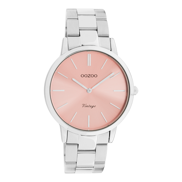 oozoo Silver coloured OOZOO watch with stainless steel bracelet - C20028