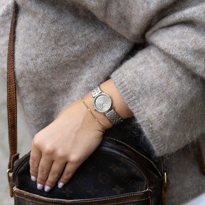 Oozoo Taupe OOZOO Horloge Met Roestvrijstalen Armband - C20375