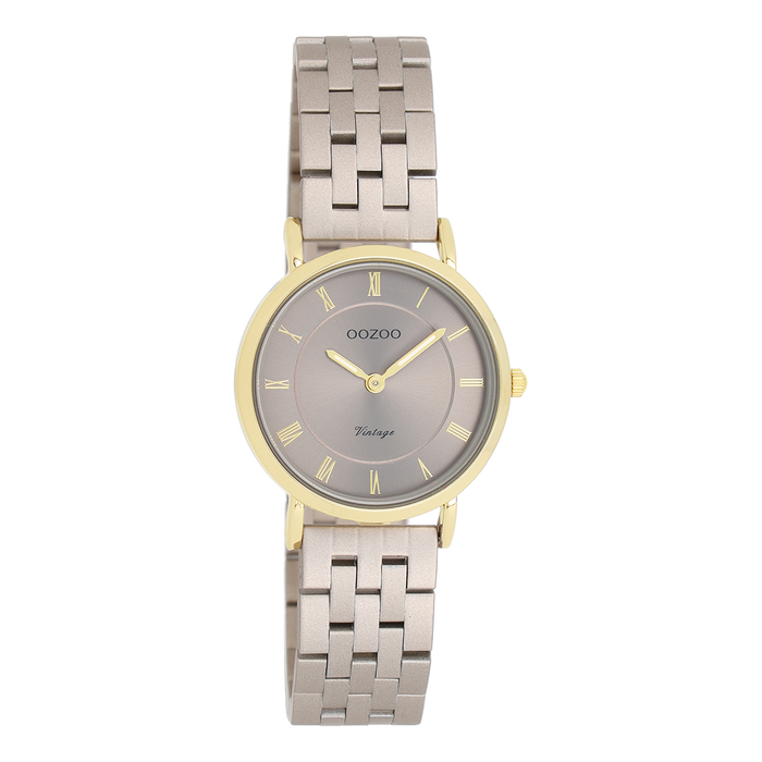 oozoo Taupe OOZOO horloge met roestvrijstalen armband - C20375