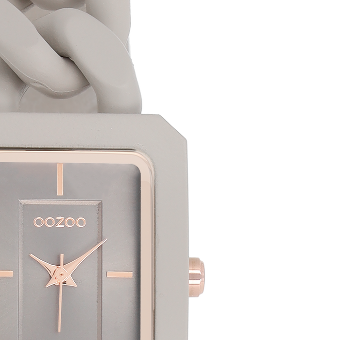 Oozoo Taupe OOZOO Horloge Met Schakelarmband - C11275