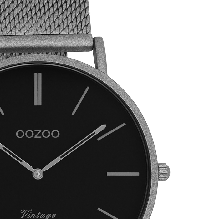 Oozoo Titanium OOZOO Horloge Met Metalen Mesh Armband - C9929
