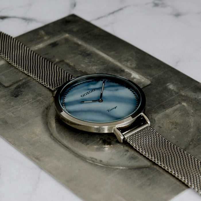 Oozoo Titanium OOZOO Horloge Met Metalen Mesh Armband - C9859