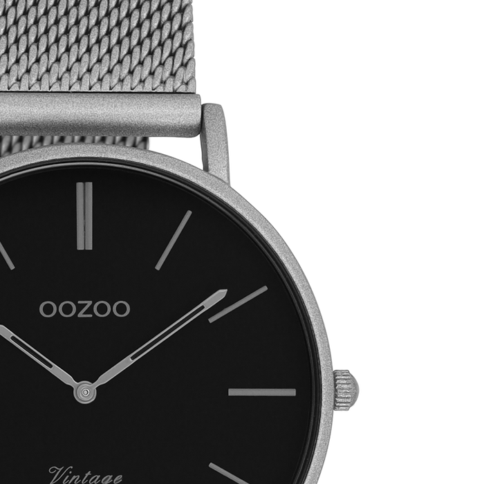 Oozoo Titanium OOZOO Horloge Met Metalen Mesh Armband - C9930