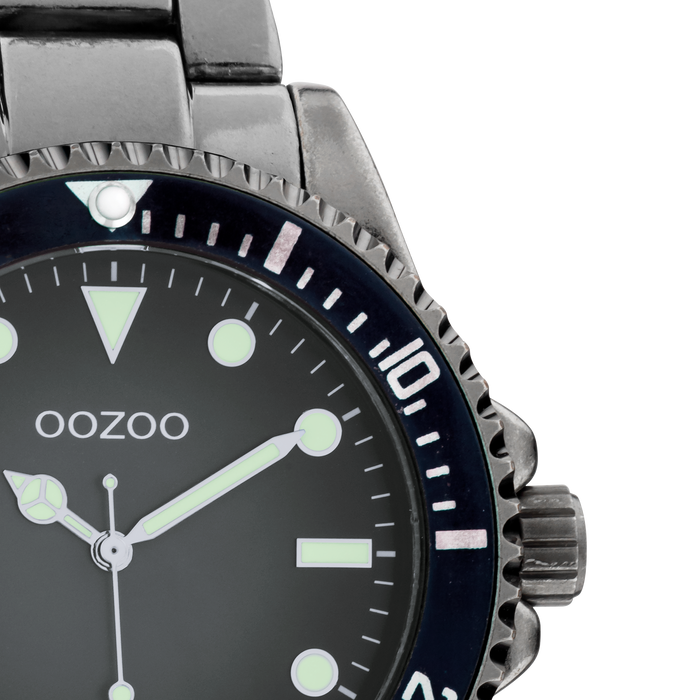 Oozoo Titanium OOZOO Horloge Met Roestvrijstalen Armband - C11013
