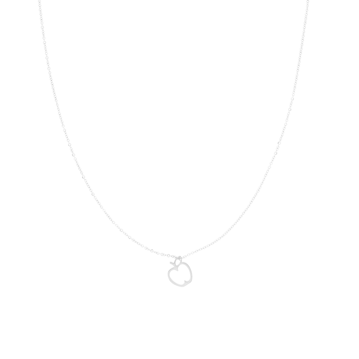Oozoo Zilverkleurige Armband + Ketting Set Met Appels