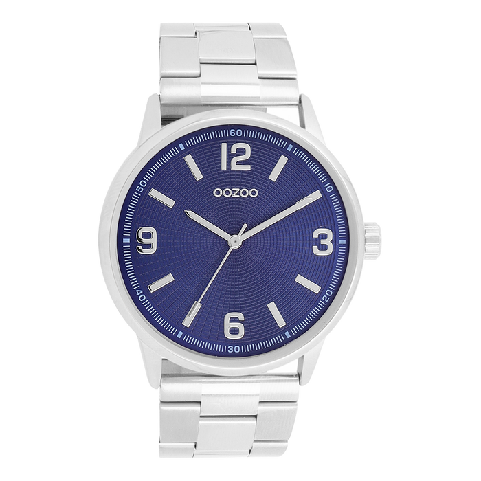 oozoo Zilverkleurige OOZOO horloge met roestvrijstalen armband - C11503