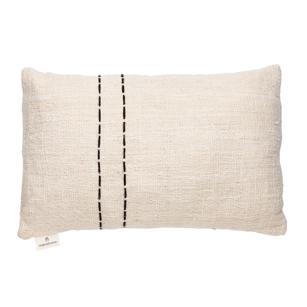 originalhome Cushion Waste Cotton Graphic Black (60×40)