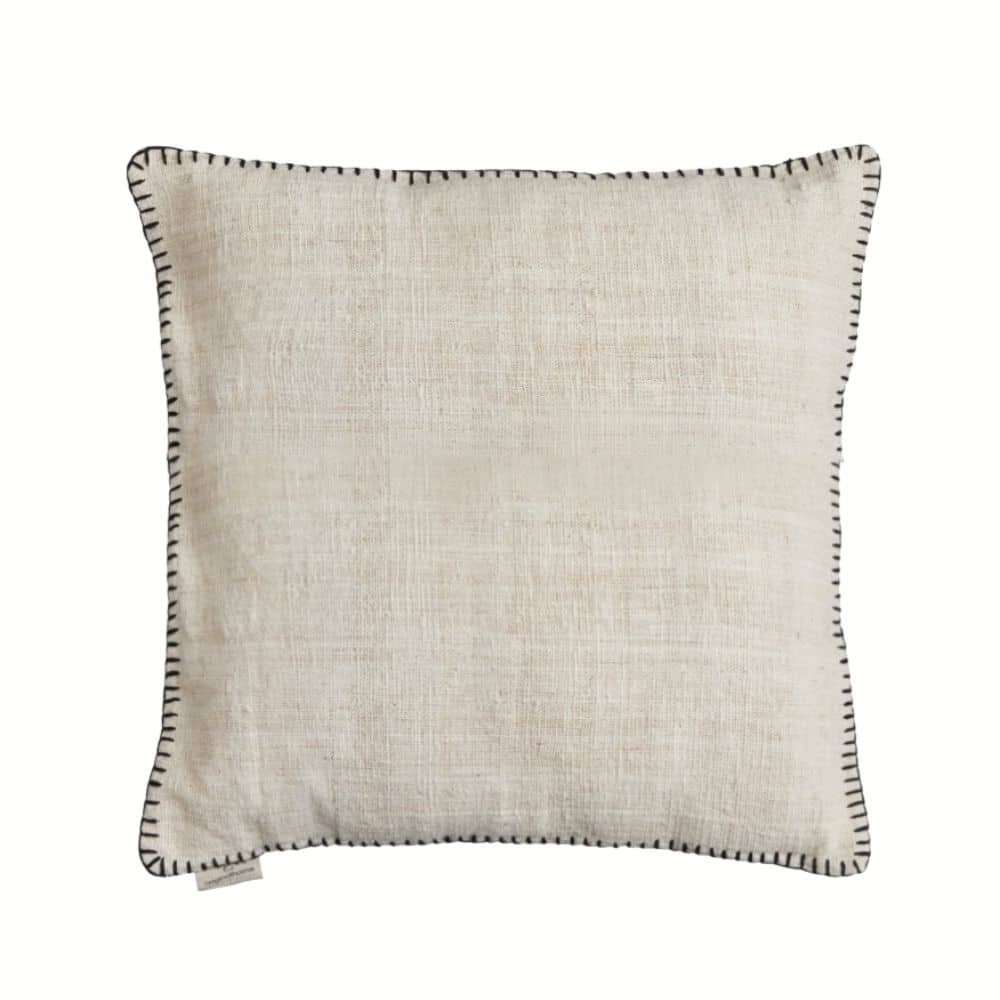 originalhome Cushion Waste Cotton White Stitch (50×50)