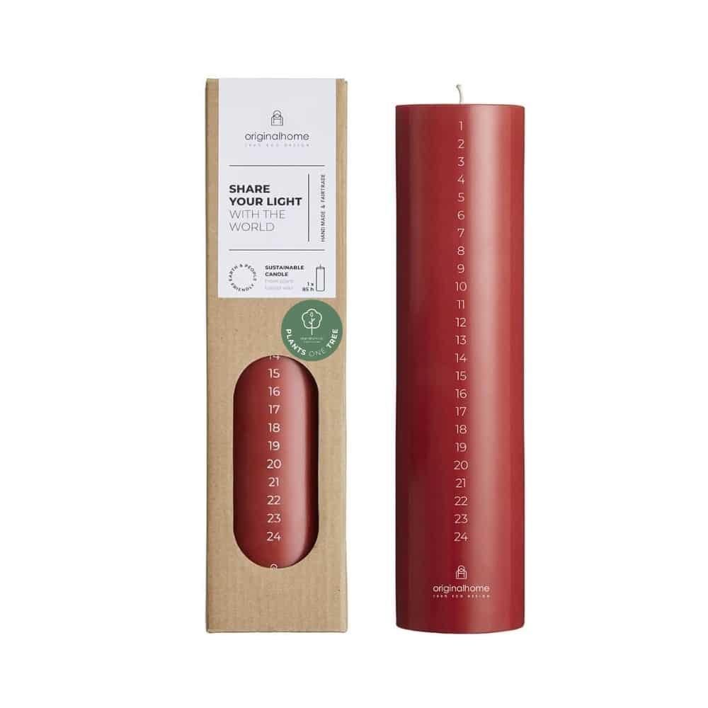 originalhome Advent Candle – Warm Red