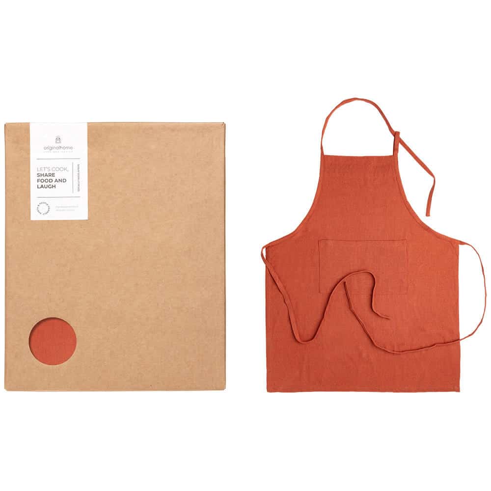 originalhome Apron Recycled Cotton – Rust Red