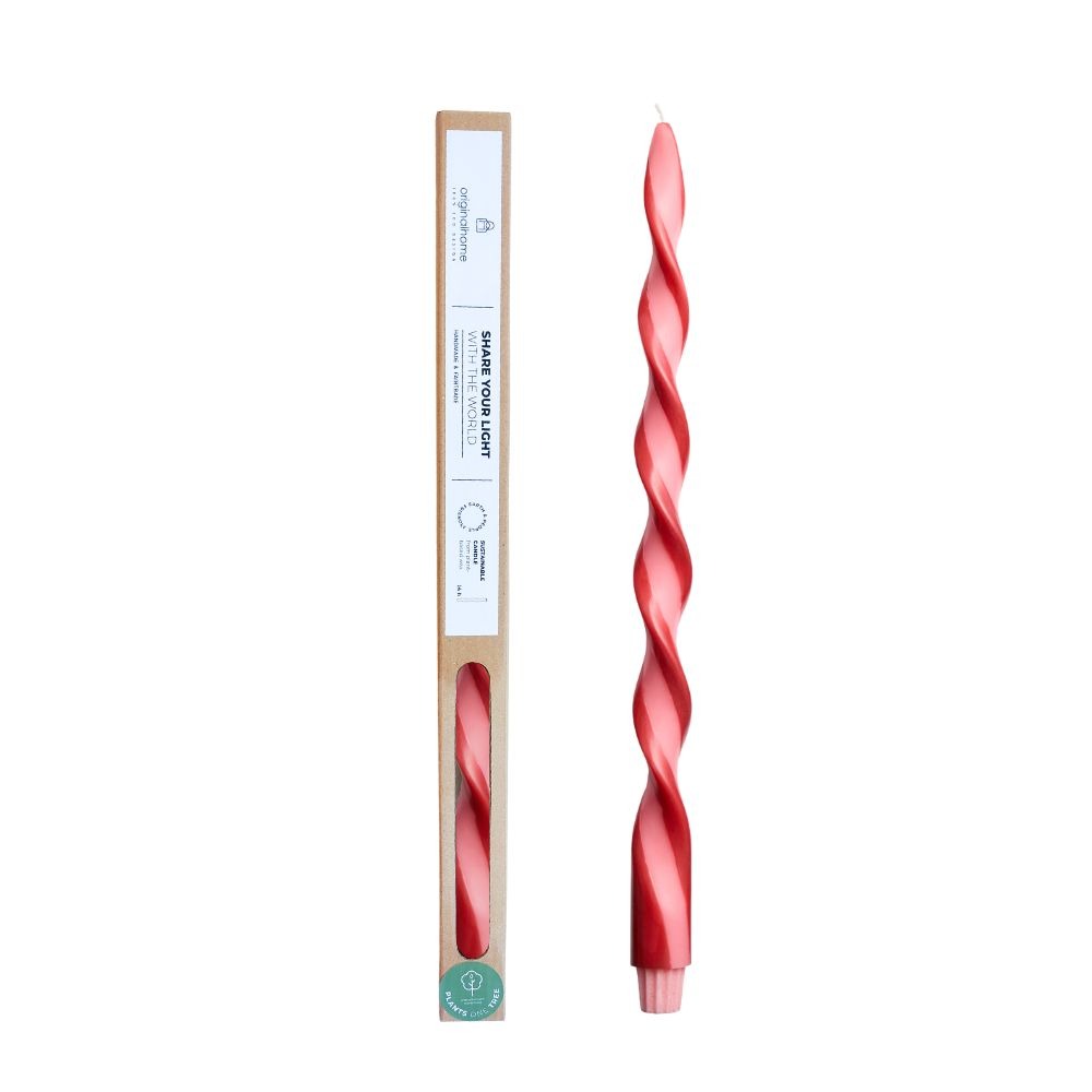 originalhome Big Duo Spiral Candle – Love – 40 cm