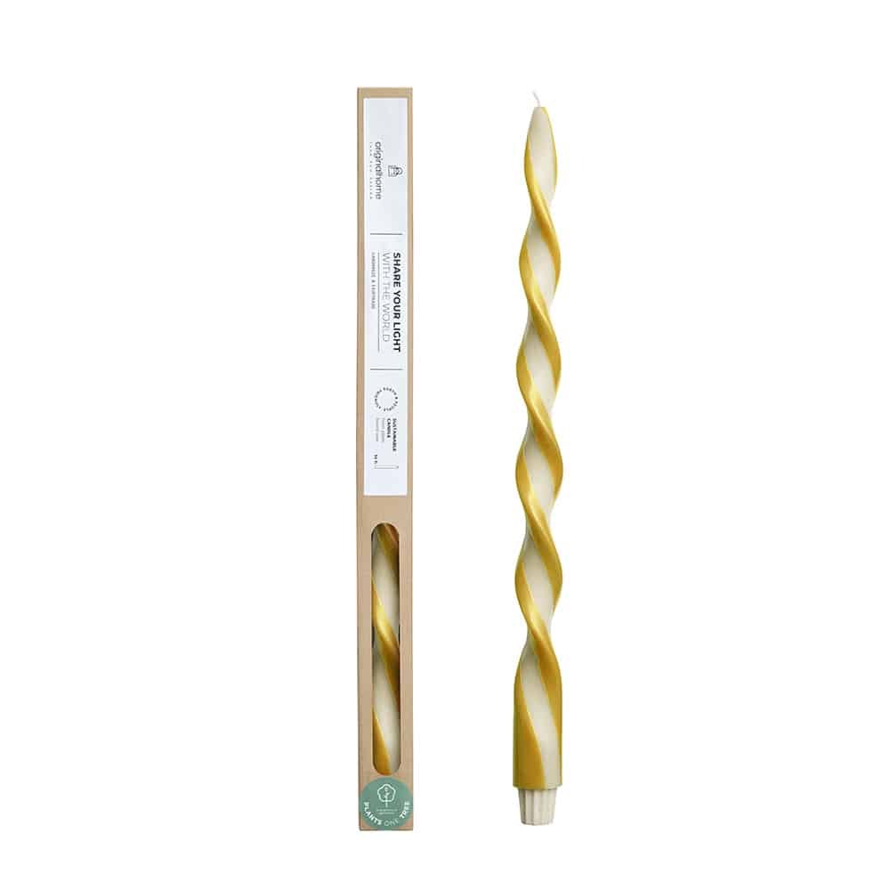 originalhome Big Duo Spiral Candle – Star – 40 cm