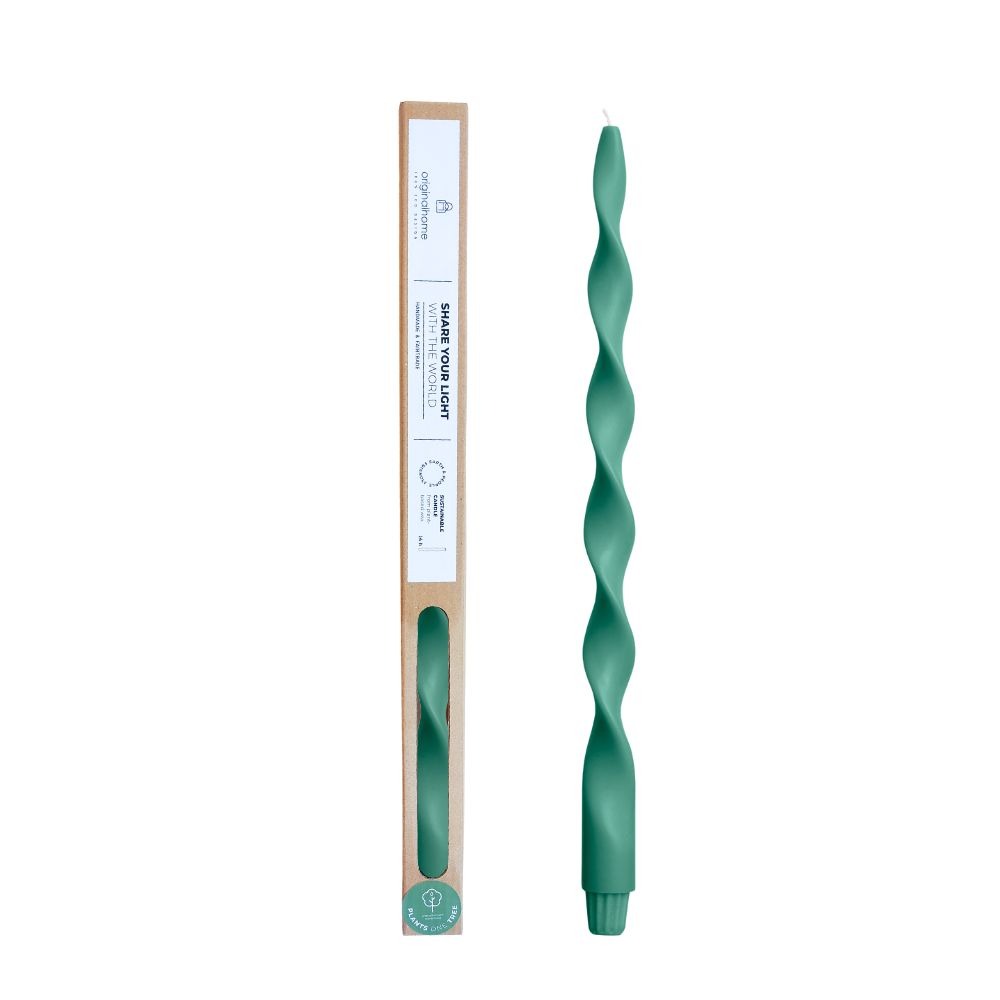 originalhome Big Lazy Spiral Candle – Forest – 40 cm