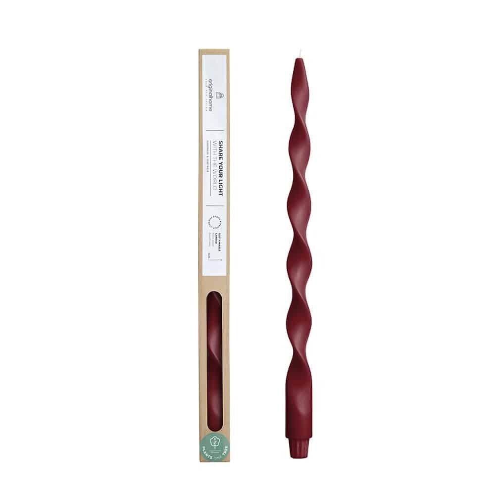 originalhome Big Lazy Spiral Candle – Manggis – 40 cm