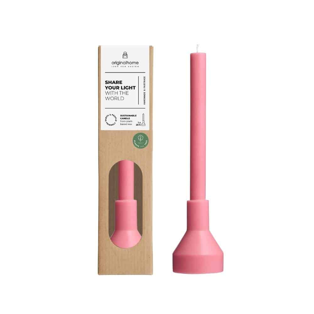 originalhome Candle & Holder – Pink