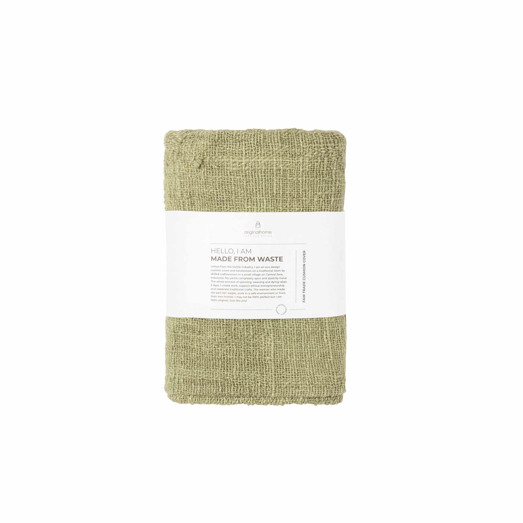 Originalhome Cushion Waste Cotton – Green (60×60)