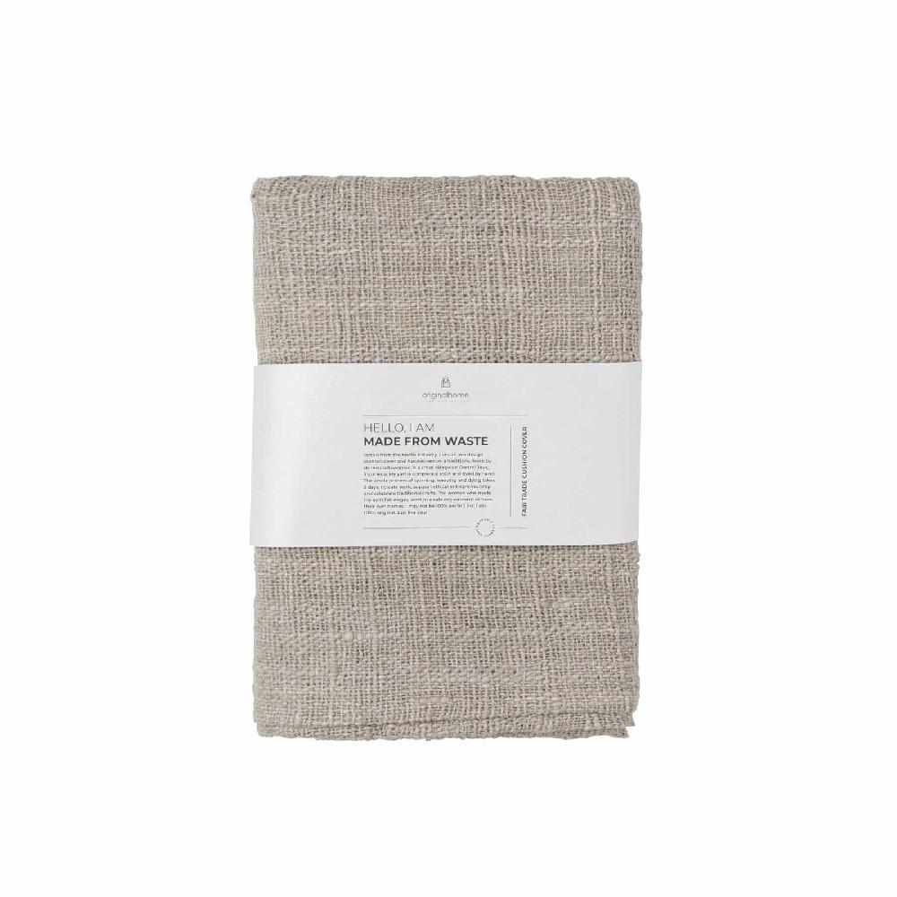 Originalhome Cushion Waste Cotton – Light Grey (60×60)