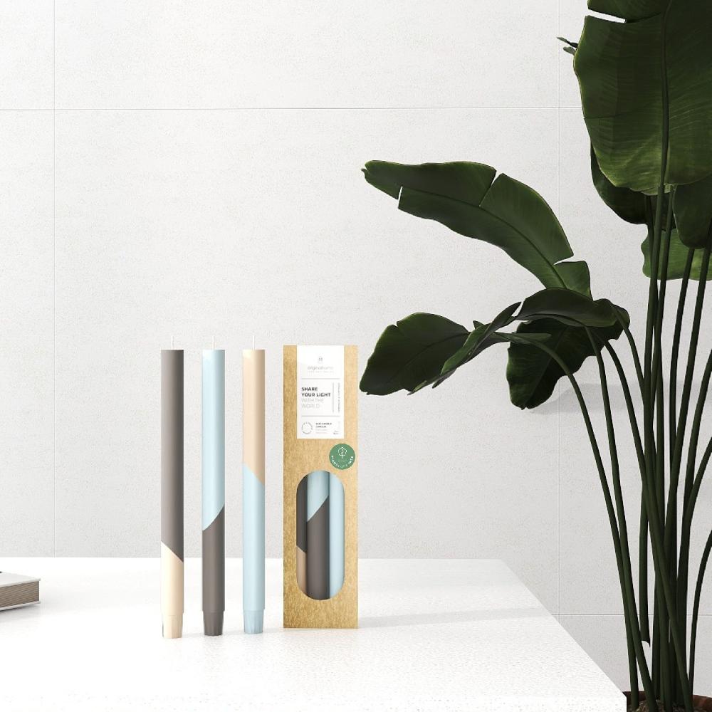 Originalhome Diagonal Candles Winter – S/3