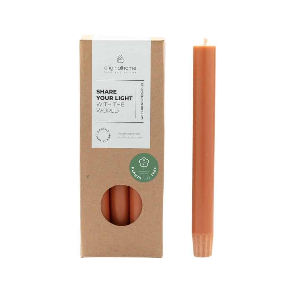 originalhome Dinner Candles Cognac